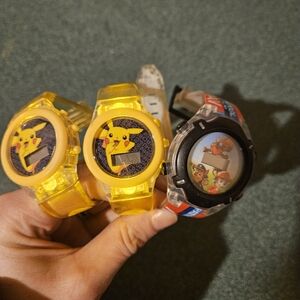 Yellow and Black Pokémon Watches And Paw Patrol Watch